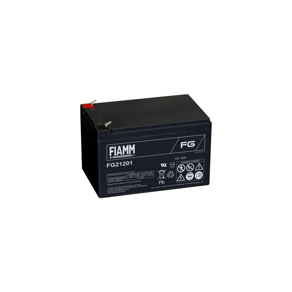 ACTEC A/S Fiamm Blybatteri 12v/12Ah. Til alarm og backup med spadesko...