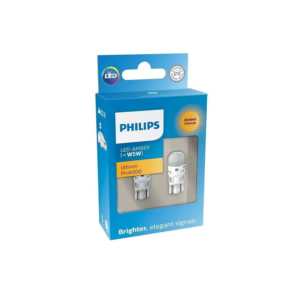 Philips Philips Ultinon Pro3100 6500K W5W Vit 12V