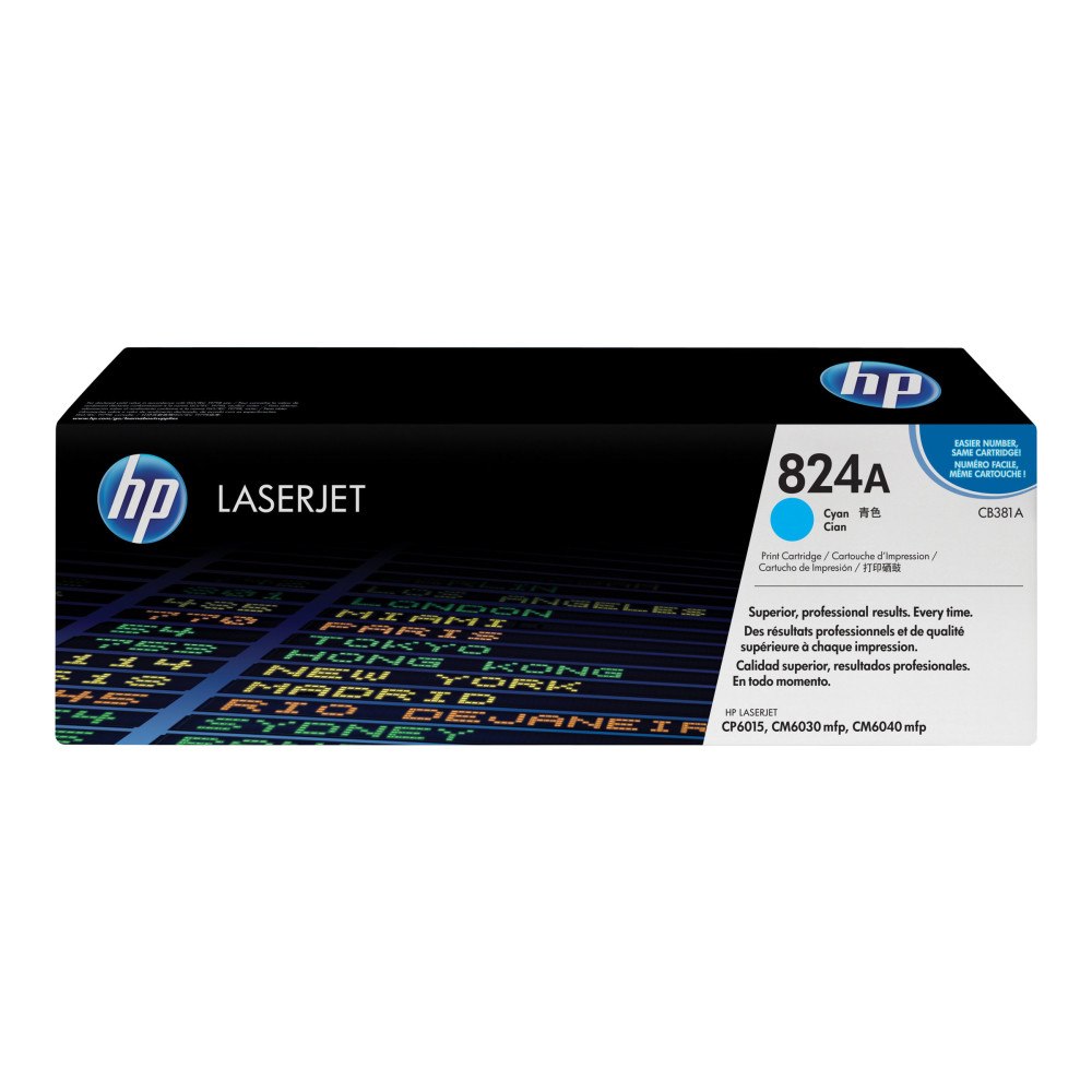 HP HP 824A - cyan - original - LaserJet - tonerkassett (CB381A)