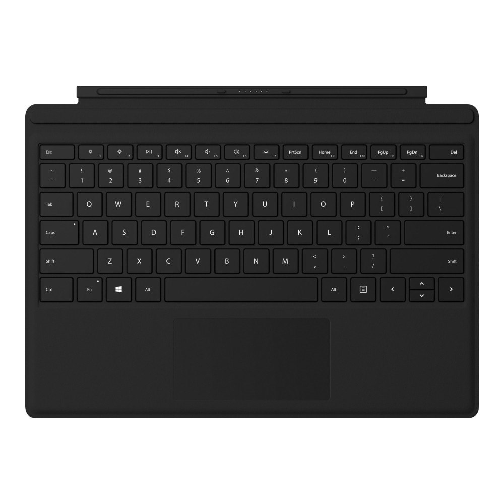 Microsoft Microsoft Surface Pro Type Cover with Fingerprint ID - tangentbord - med pekdyna, accelerometer - italiensk - svart Inma...