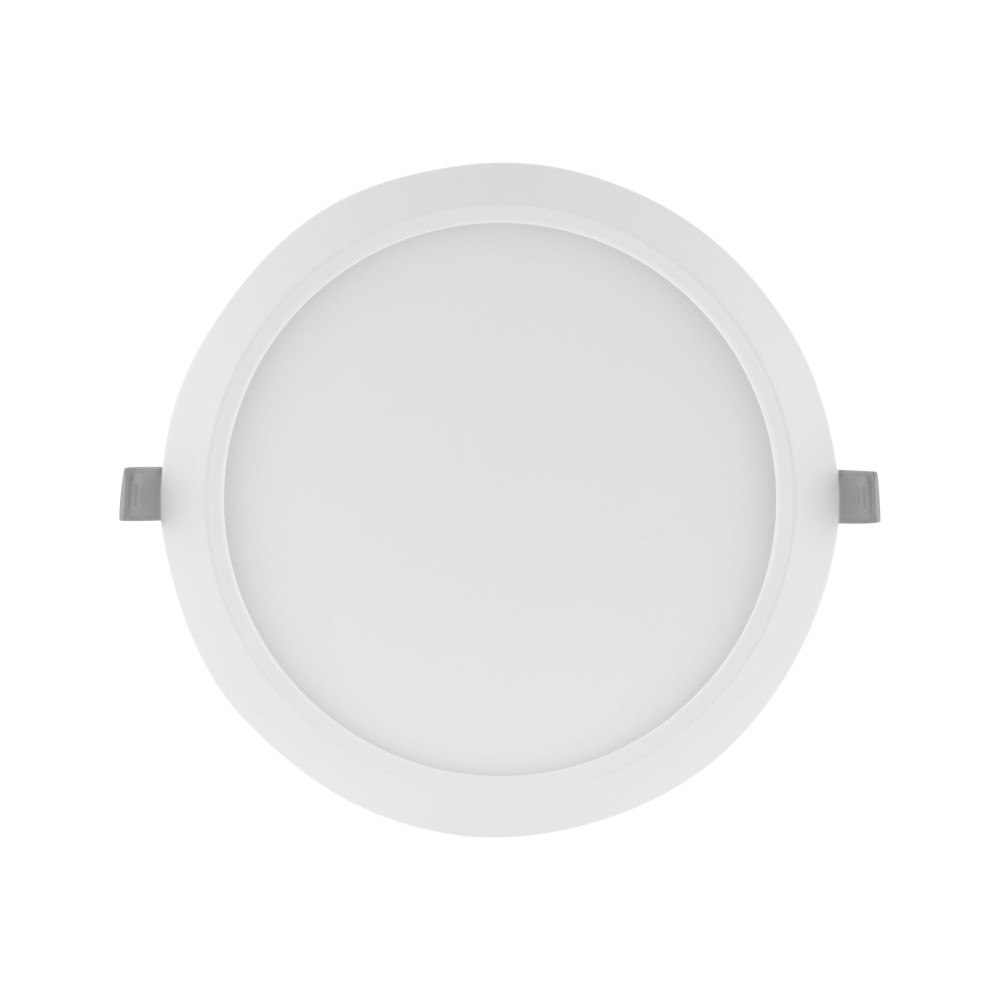 LEDVANCE LEDVANCE DOWNLIGHT SLIM - wall/ceiling recessed lamp - LED - 12 W - varmt vitt ljus - 3000 K - rund - vit