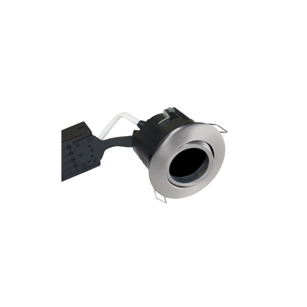 Nordtronic Uni Install downlight utan ljuskälla, utomhus, borstat stål,...