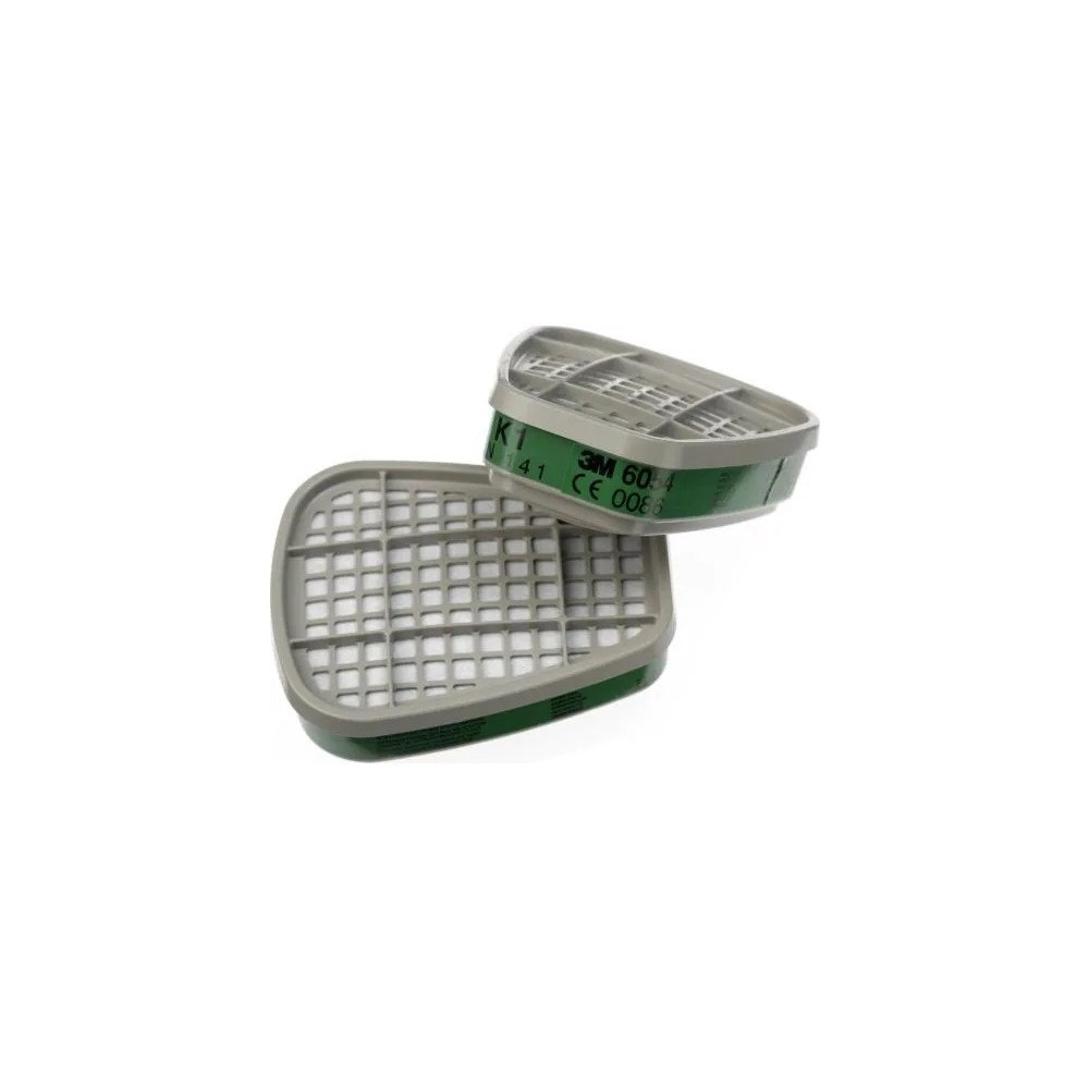 3M 3M 6054, Gas- och ångkassett, 32 styck, K1, Grå, EN143 : 200...