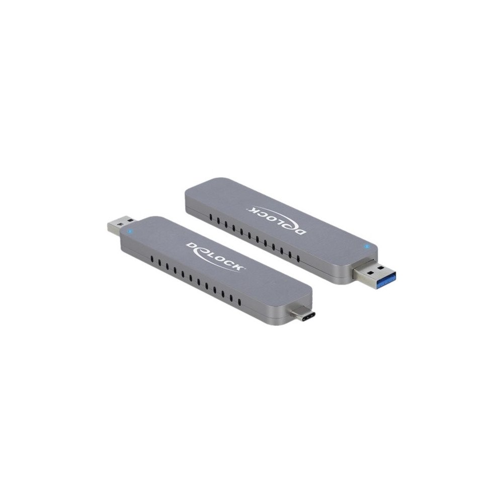 DeLOCK Delock - förvaringslåda - M.2 NVMe Card - USB-C, USB 3.2 (Gen 2)