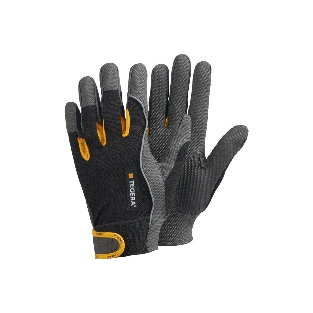 EJENDALS AB Ejendals TEGERA 9120, Arbetshandskar, Svart, Grå, Gul, Vuxen...