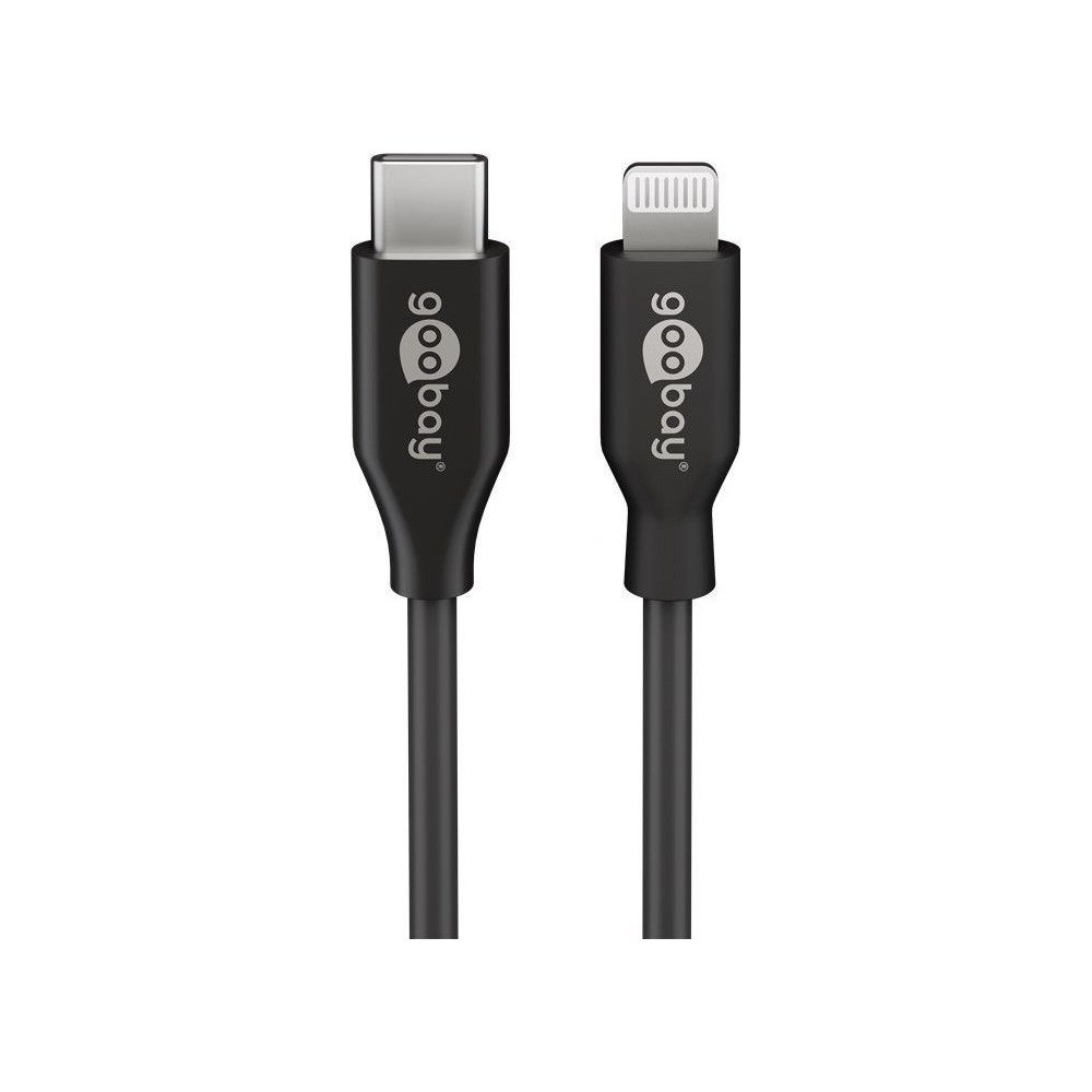 Goobay Goobay USB-C™ laddnings- och synkroniseringskabel, 1 m, svar...