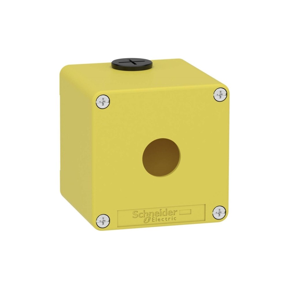 SCHNEIDER ELECTRIC Harmony tom nødstopkasse i gul metall med 1 x Ø22 mm hul for...