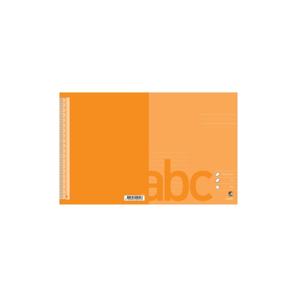 BANTEX Skrivbok bantex, 17 x 21 cm, 1/2 tomt, 1/2 linjerat (8,5 mm)...