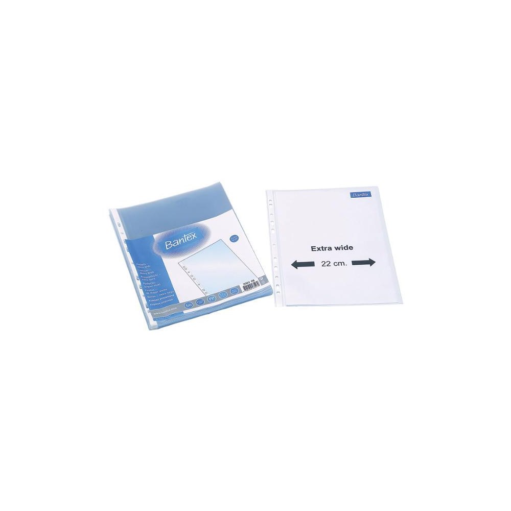 BANTEX Chartek bantex, med hål, a4+, 100 µm, förpackning med 50 st.