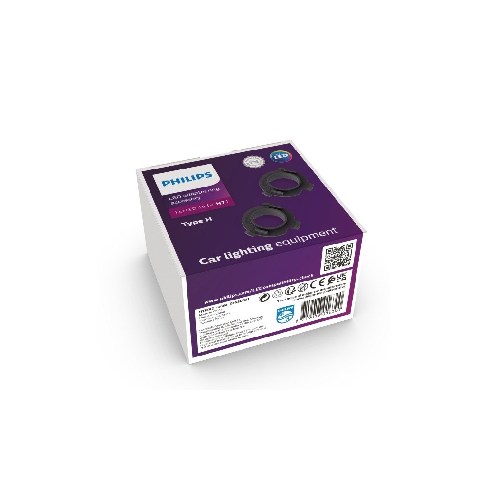 Philips Philips 11172X2, PoE adapter, Svart, LED, H7-LED, 63 mm, 97...