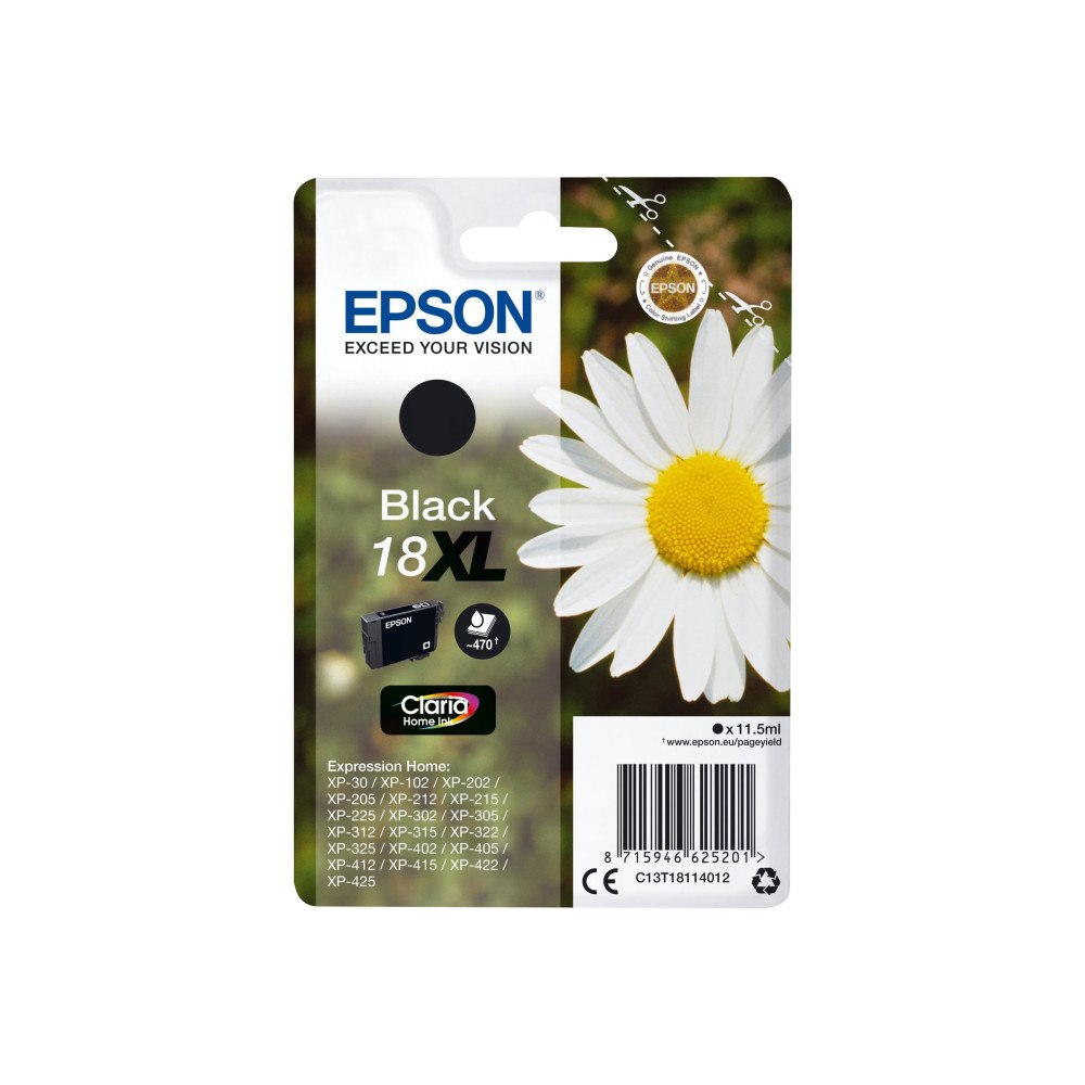EPSON Epson 18XL - XL - svart - original - bläckpatron