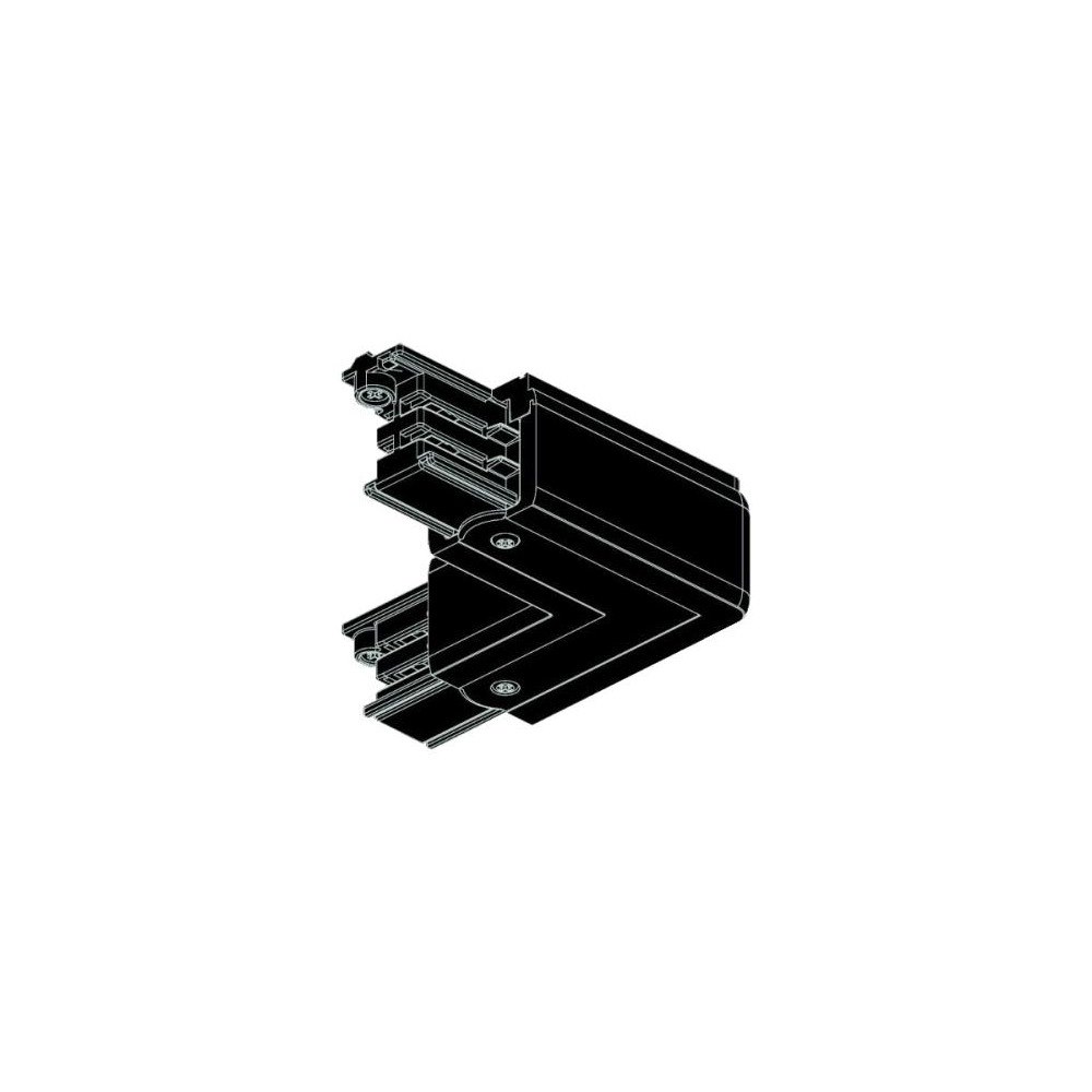 Solar Plus Global pro L-stycke 230V, 3-fas, höger hörn, svart