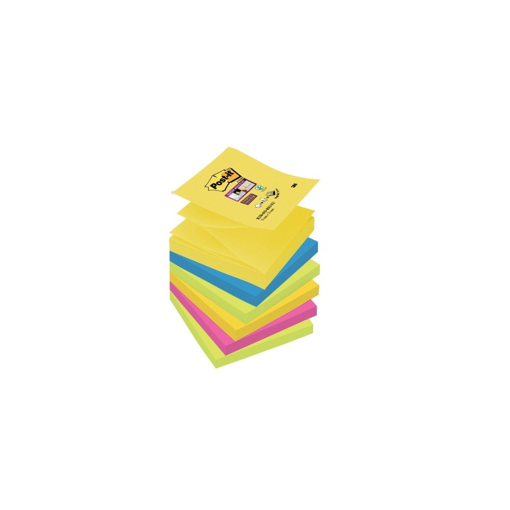 3M Post-it® Super Sticky Z-Notes Carnival Collection, 6 blokke,...