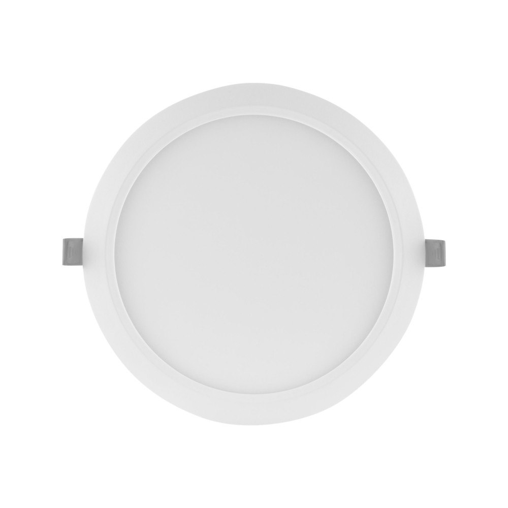 LEDVANCE LEDVANCE DOWNLIGHT SLIM - wall/ceiling recessed lamp - LED - 18 W - varmt vitt ljus - 3000 K - rund - vit