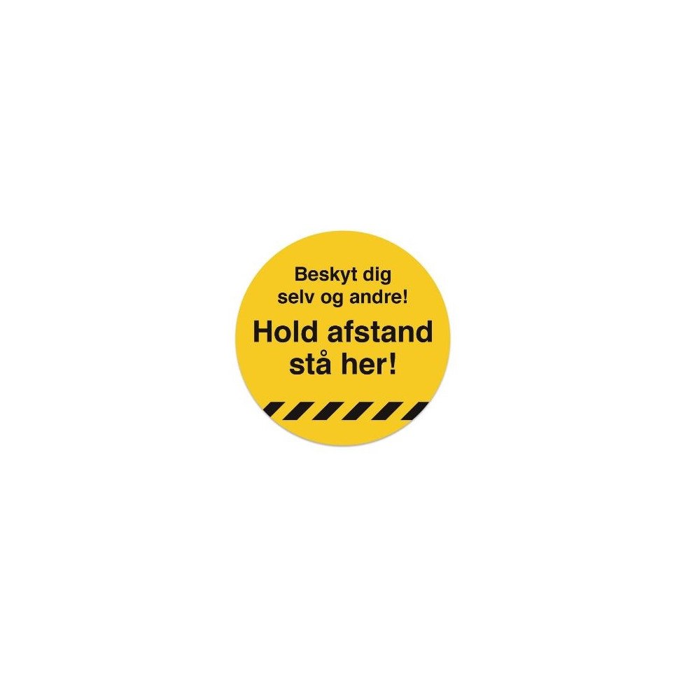 JO Safety A/S Gulvskilt "Hold afstand