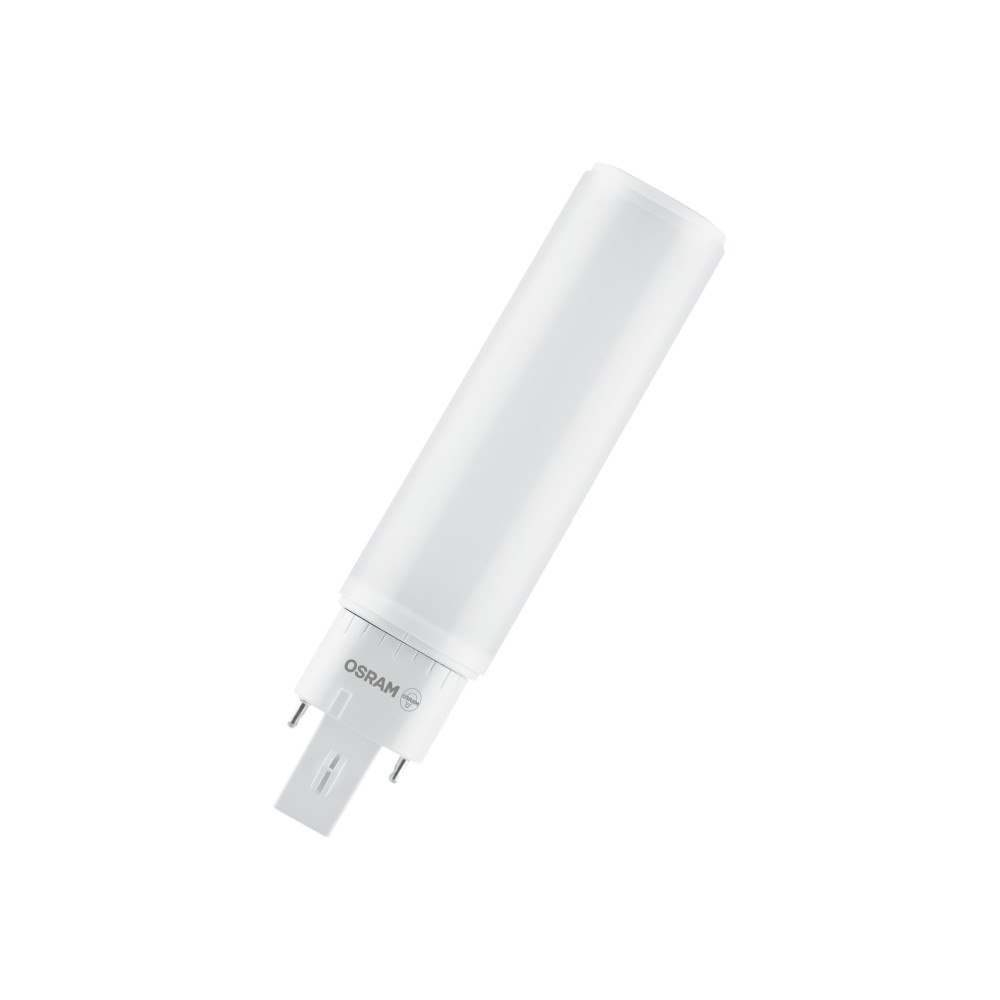 LEDVANCE OSRAM DULUX D EM & AC Mains - LED-glödlampa - form: tubulär - glaserad finish - G24d-1 - 6 W - svalt vitt ljus - 4000 K