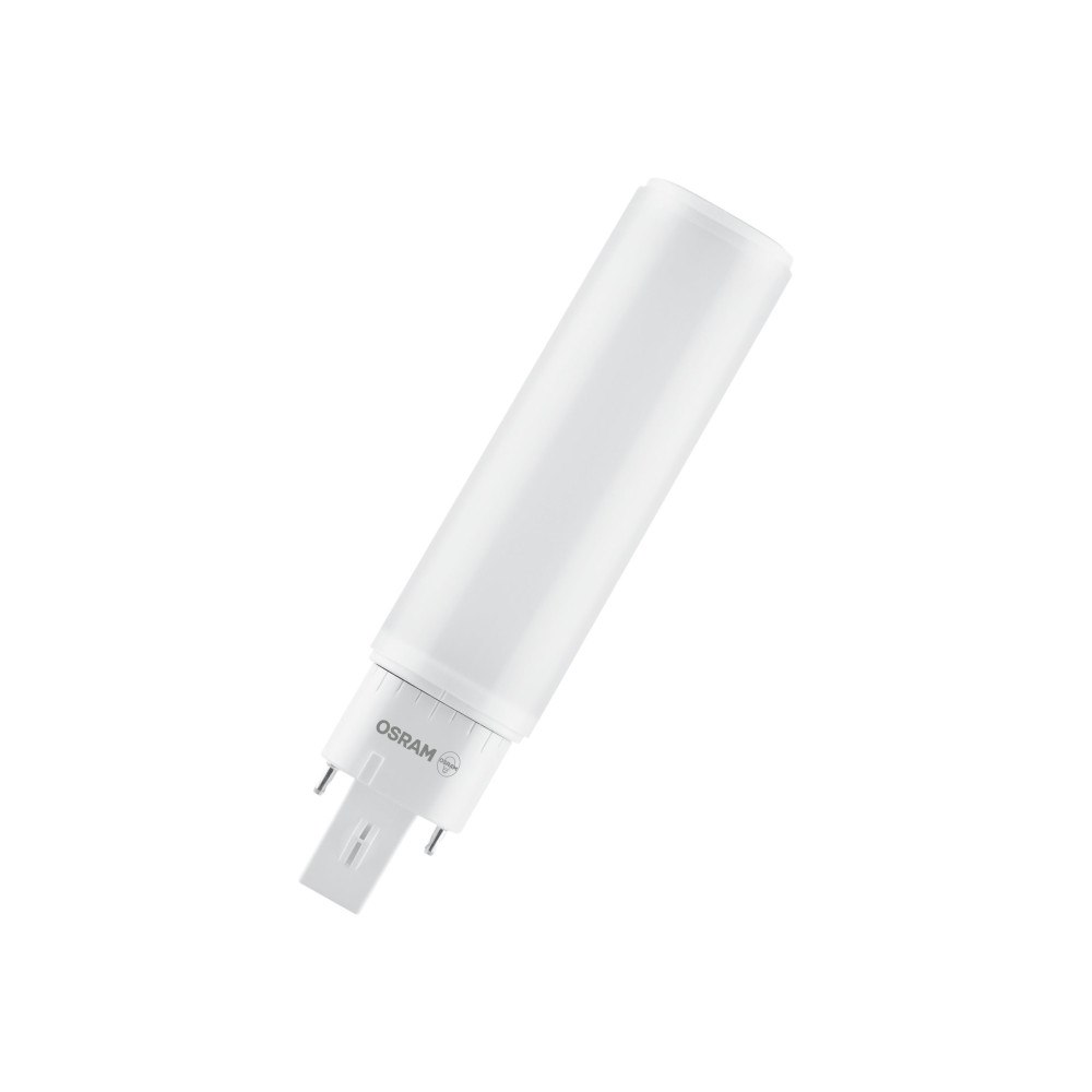 LEDVANCE OSRAM DULUX - LED-glödlampa - form: tubulär - glaserad finish - G24q-2 - 7 W - varmt vitt ljus - 3000 K