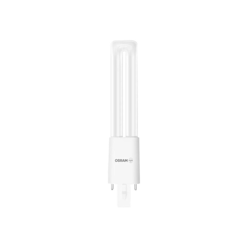 LEDVANCE OSRAM DULUX S - LED-glödlampa - form: biax - glaserad finish - G23 - 4.5 W - svalt vitt ljus - 4000 K