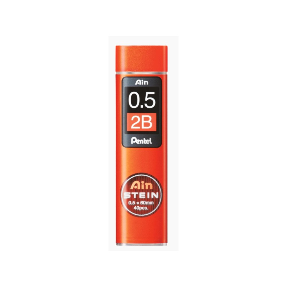 Pentel Stifter, Pentel Ain Stein High Polymer, 2B, 0,5 mm, pakke a...