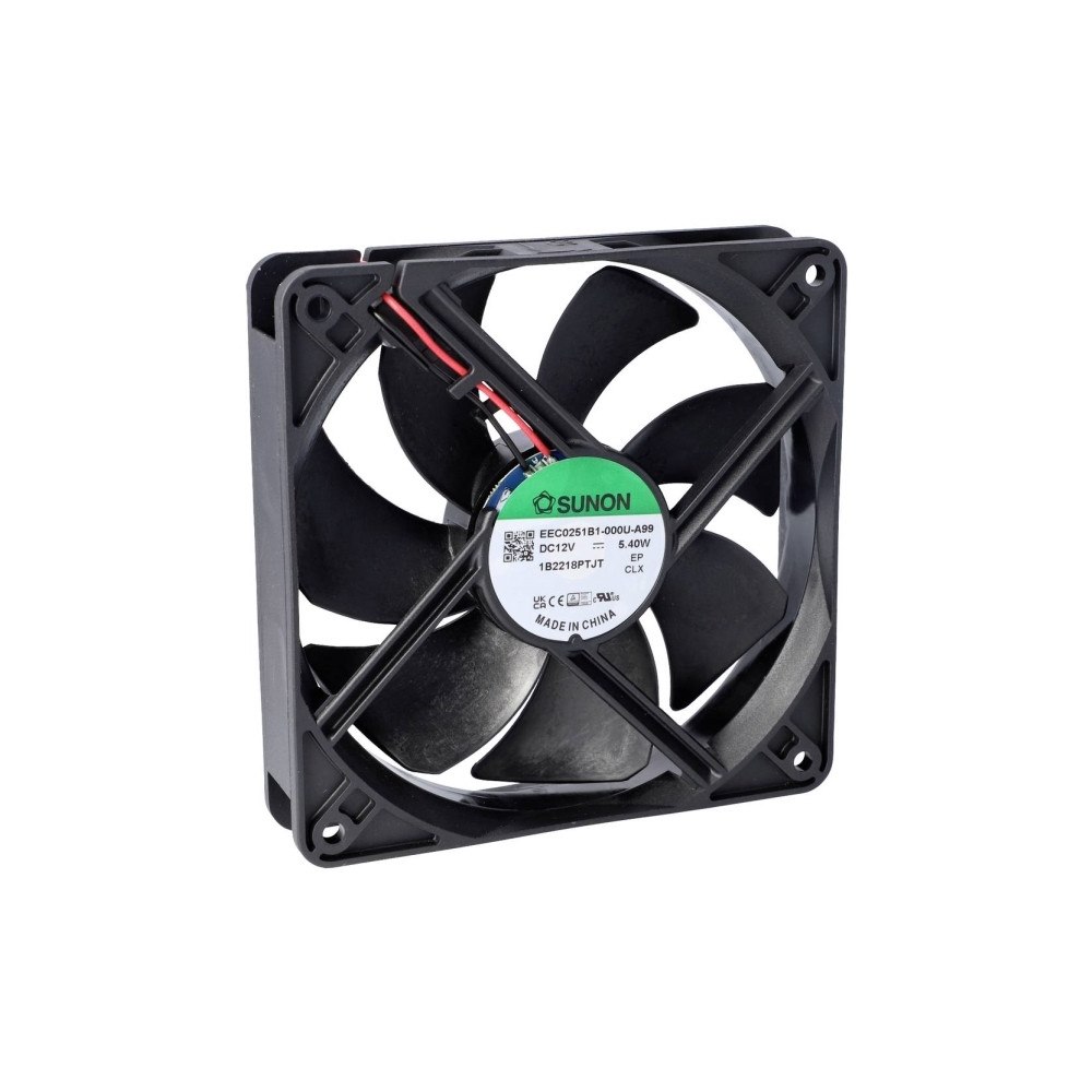 SUNON Sunon EEC0251B3-000U-A99 Aksial ventilator 12 V/DC 127.39 m³...