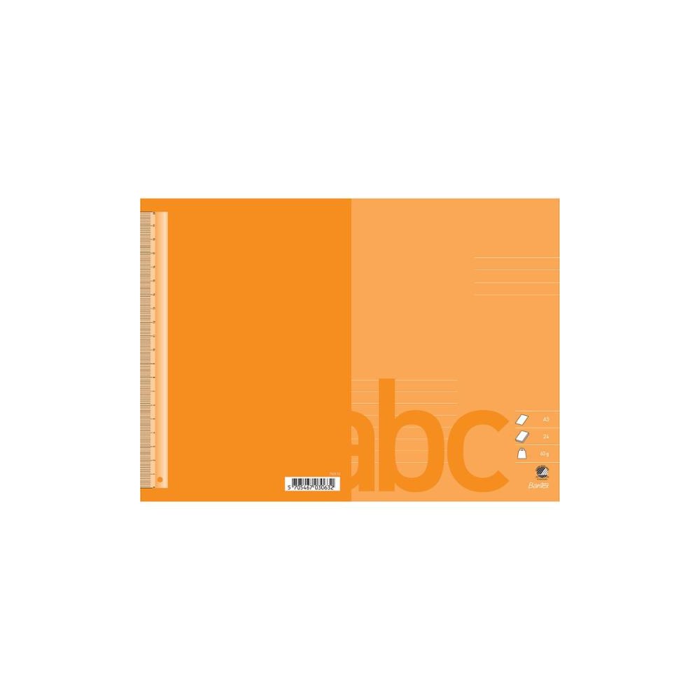 BANTEX Skrivhäfte bantex, a5, 11 rader på 1/2 sida (8 mm), orange,...