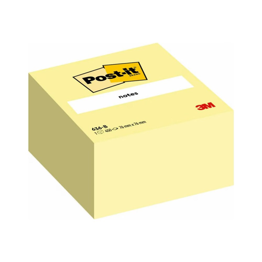3M Post-it 636B - klisterlappar - 76 x 76 mm - 450 ark