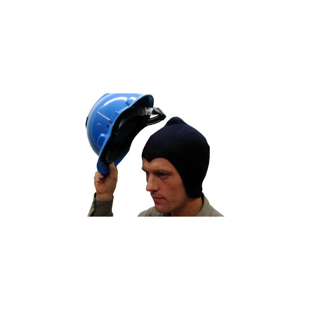 OTTO SCHACHNER Hjelmhue blå Strikket