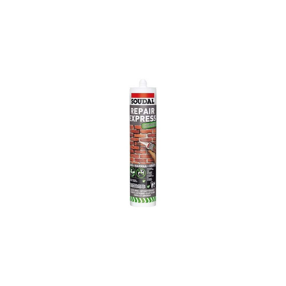 SOUDAL SOUDAL Cement Repair Express spartelmasse grå 300ml patron,...