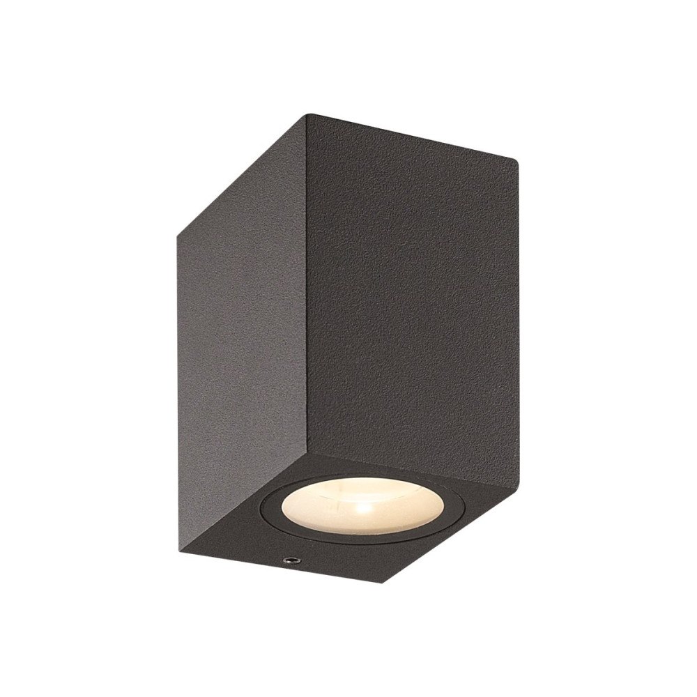 Nordtronic Nordtronic Alba - vägglampa - LED - totalt: 8 W - 3000 K - grafitgrå