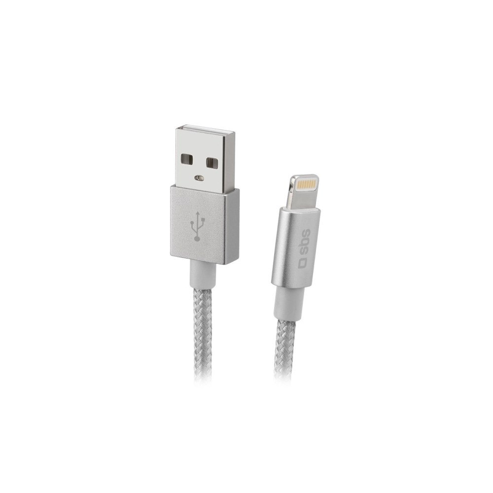 SBS SBS TECABLEUSBIP589BS, 1 m, Lightning, USB A, Hankoppling, H...
