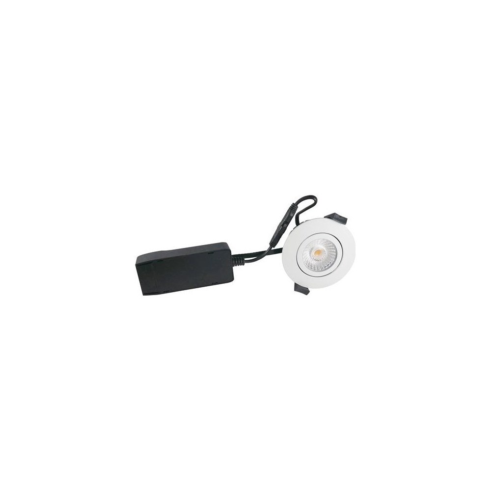 Nordtronic Downlight Low Profile ECO LED 6W 440 lumen, 3000K, rund, mat...