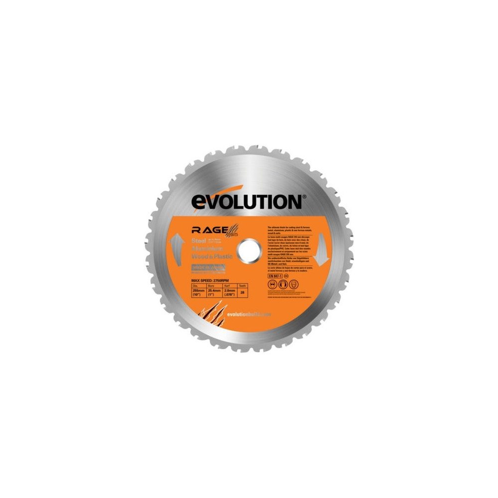 EVOLUTION Evolution TCT flerfunktionssåg RAGE 355mm 36z (EVO-355-MULTI...