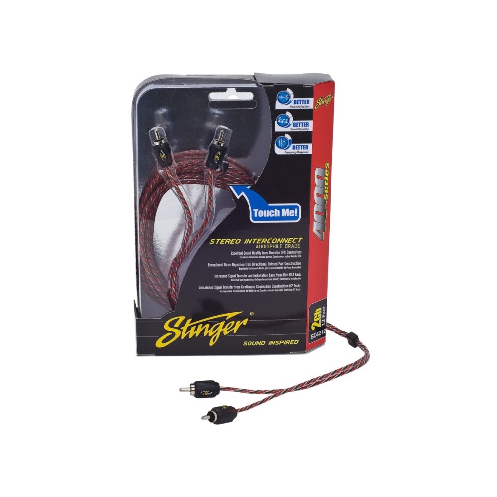 Stinger Stinger 2 x RCA, 12 fot, 2 x RCA, Handkontakt, 2 x RCA, Hand...
