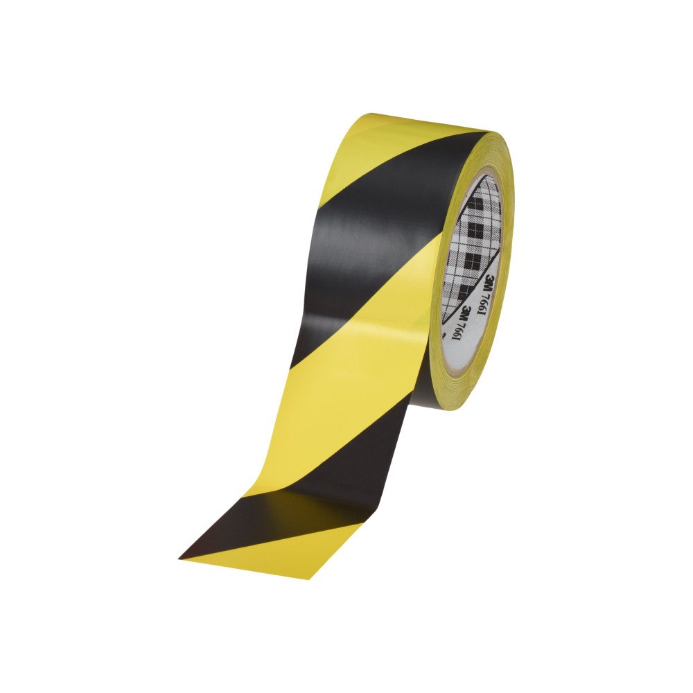 3M Scotch 766i markeringstejp - 50 mm x 33 m - svart, gul