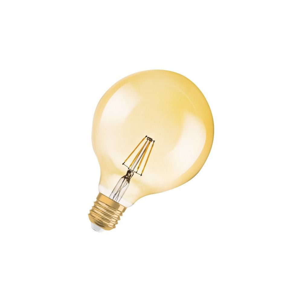 LEDVANCE OSRAM Vintage 1906 LED - LED-glödlampa med filament - form: G125 - klar finish - E27 - 2.8 W - varmt vitt ljus - 2400 K