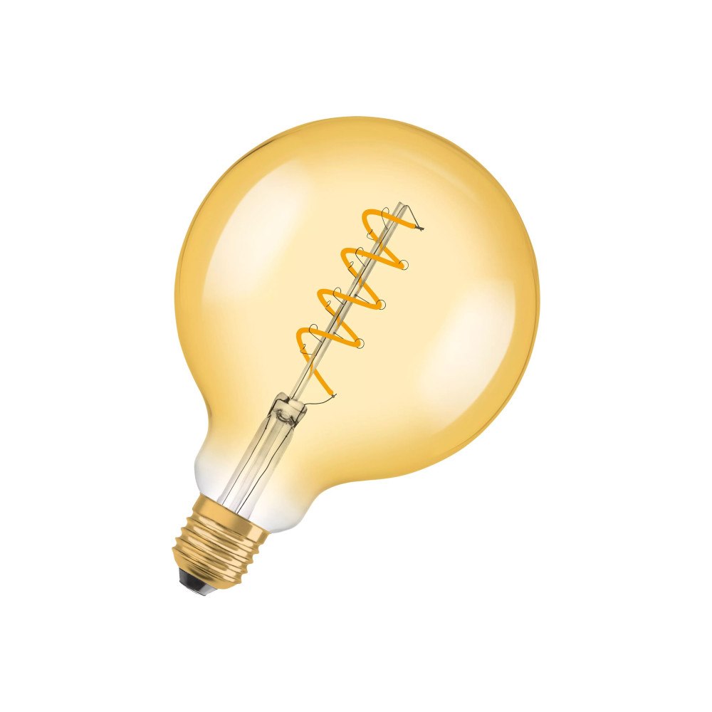 LEDVANCE OSRAM Vintage 1906 - LED-glödlampa med filament - form: G125 - E27 - 5 W - varm komfortbelysning - 2000 K