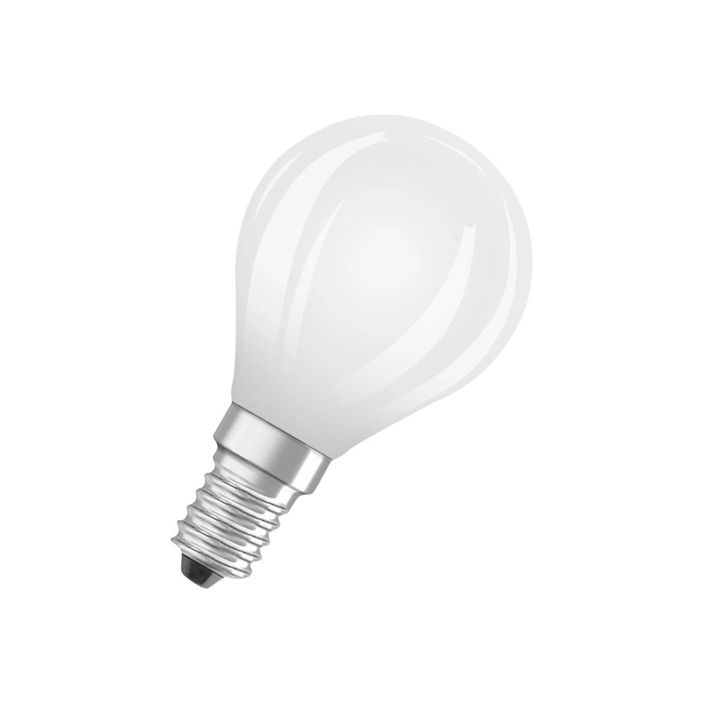 LEDVANCE OSRAM LED STAR - LED-glödlampa med filament - form: P45 - glaserad finish - E14 - 5.5 W - varmt vitt ljus - 2700 K
