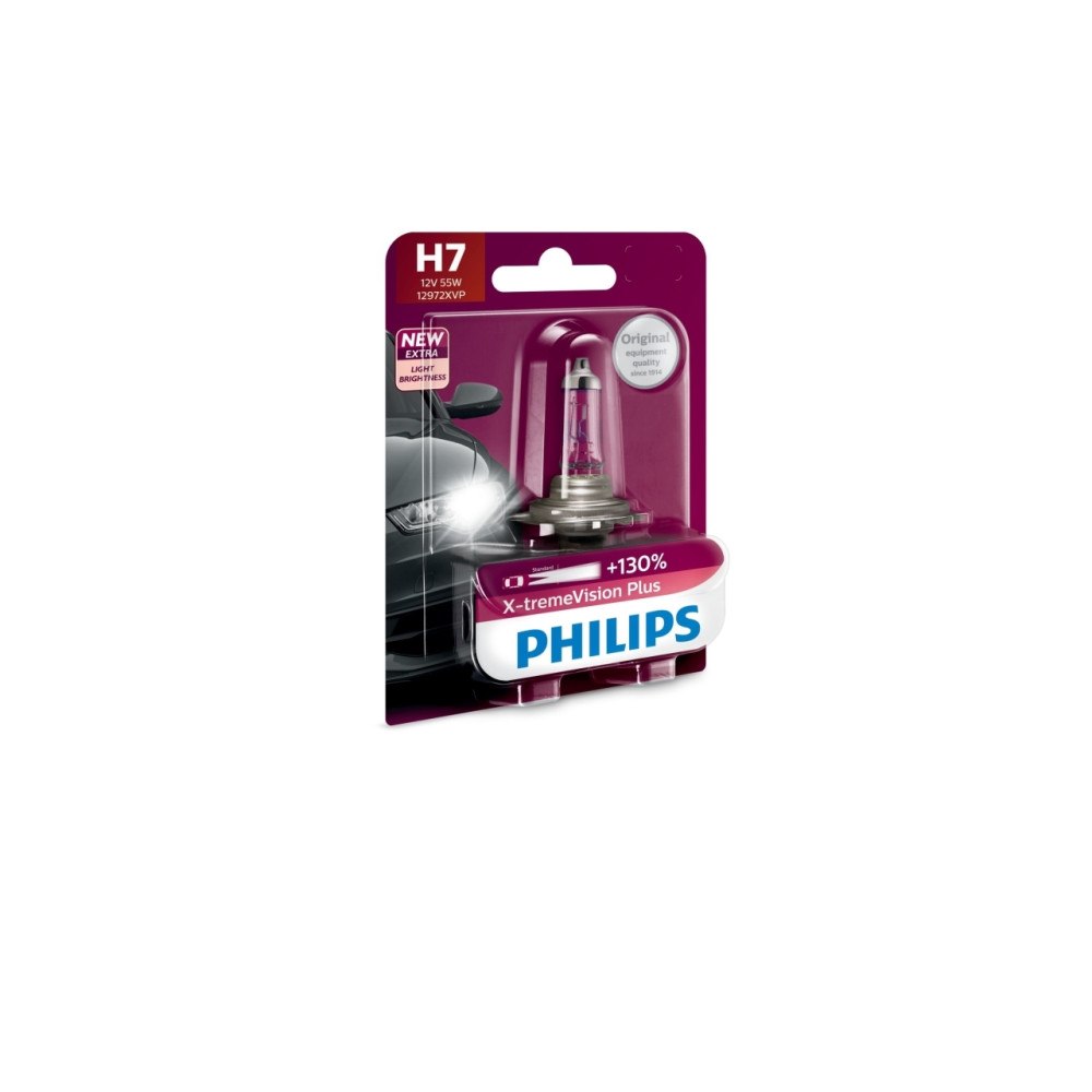 Philips Philips X-tremeVision Plus 12972XVPB1, 55 W, H7, Halogen, 37...