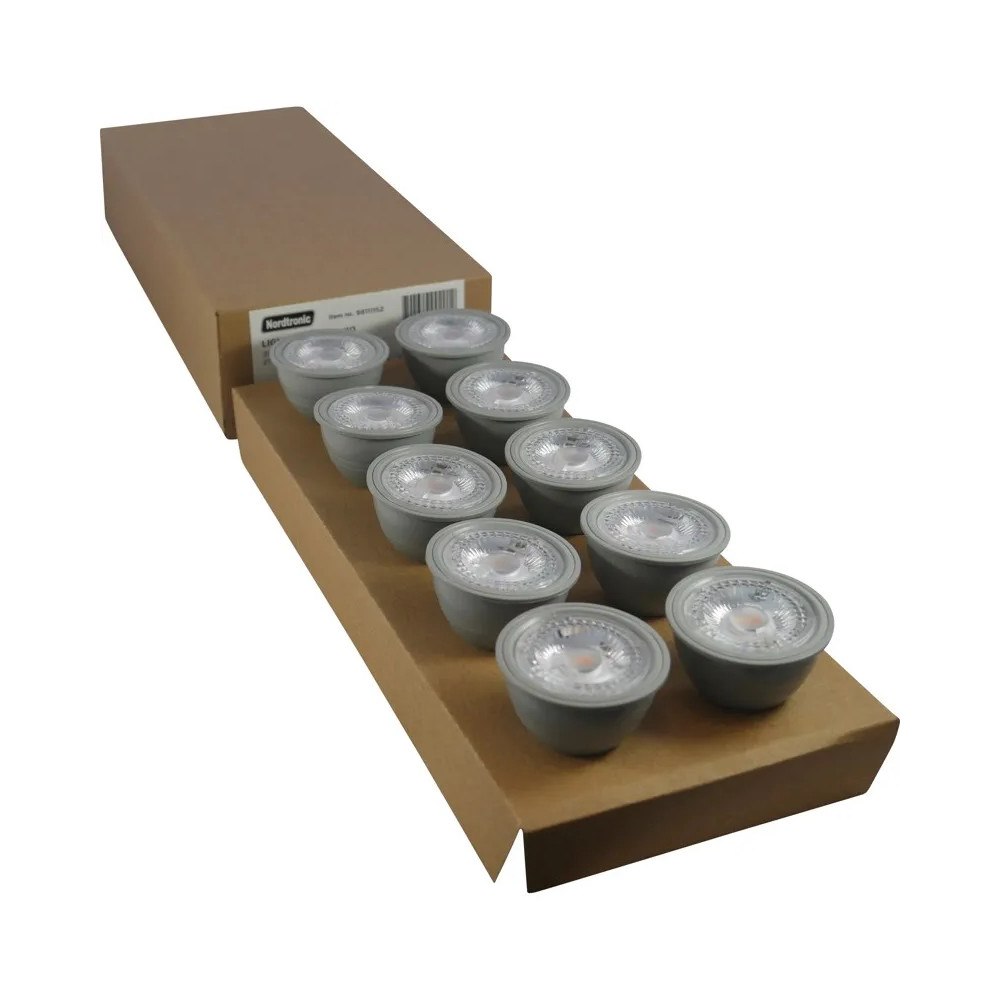 Nordtronic LED-ljuskälla 927, 350 lumen GU10 2700K dimbar (10 st. pack)