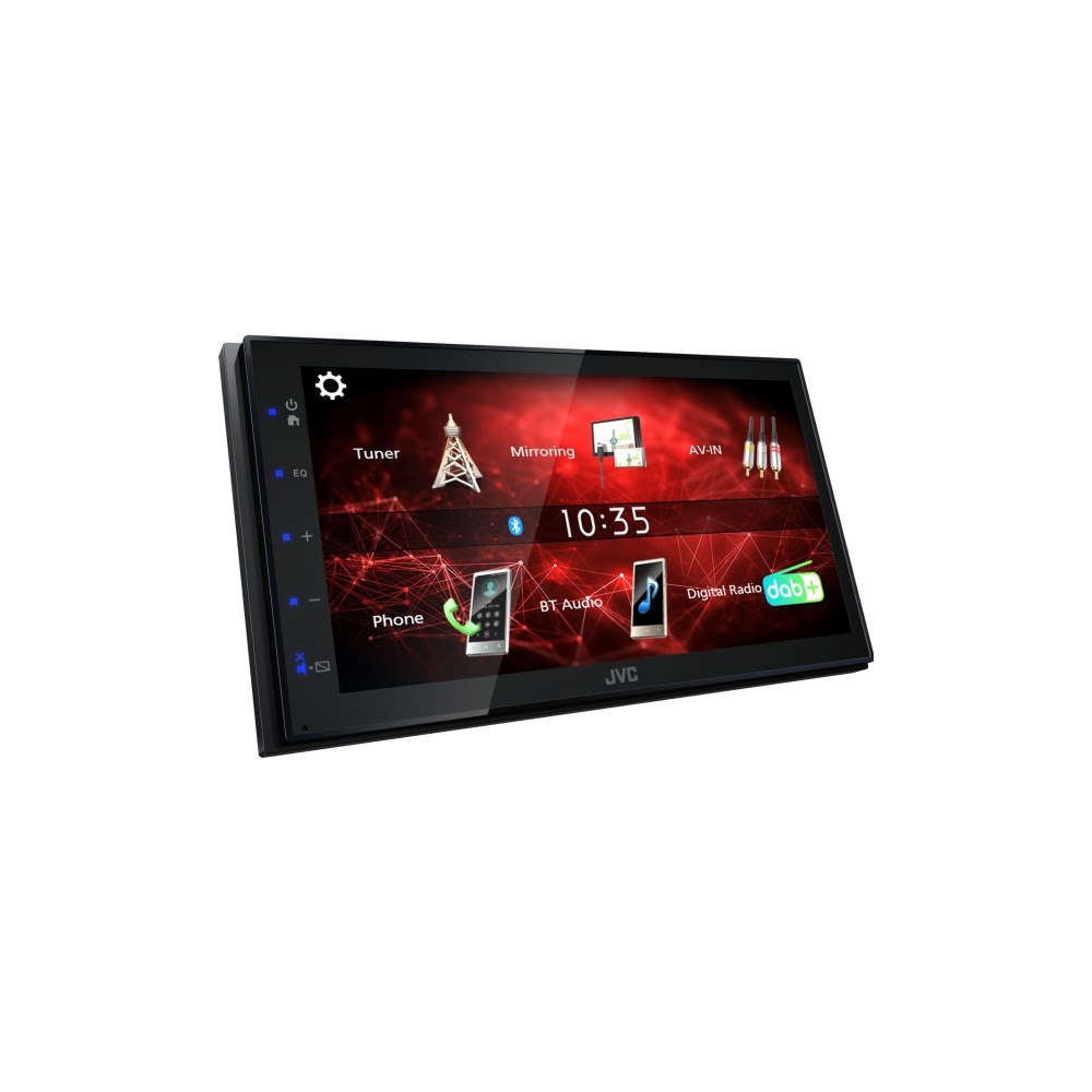 JVC JVC KW-M27DBT, Svart, 2 DIN, 180 W, 64 W, 20