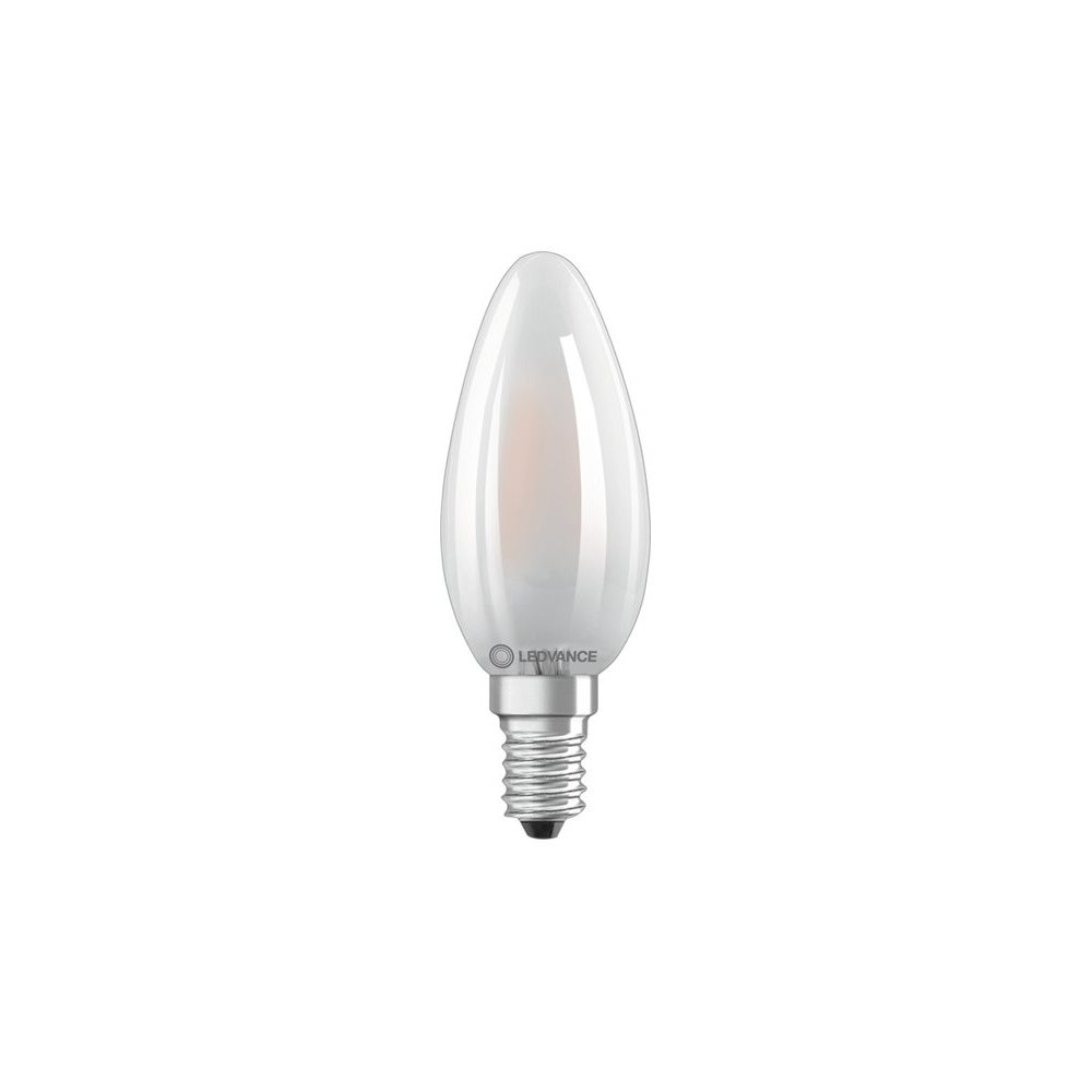 LEDVANCE LEDVANCE PERFOMANCE - LED-glödlampa med filament - form: B35 - glaserad finish - E14 - 4 W - varmt vitt ljus - 2700 K