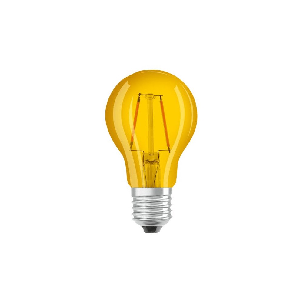 LEDVANCE OSRAM STAR CLASSIC A Décor - LED-glödlampa med filament - form: A60 - E27 - 2.5 W - gult ljus - 2200 K