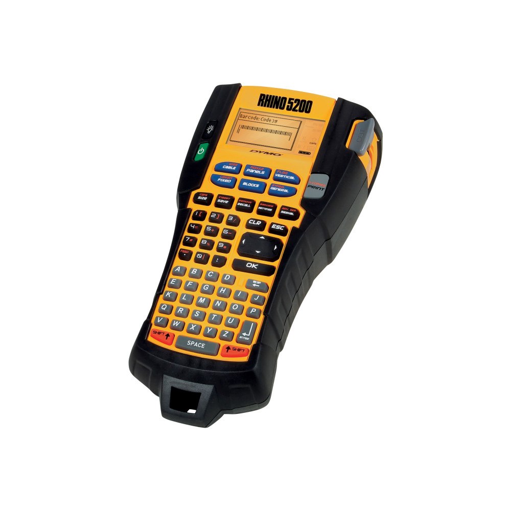 Newell Rubbermaid DYMO Rhino 5200 Hard Case Kit - etikettskrivare - svartvit - termisk överföring