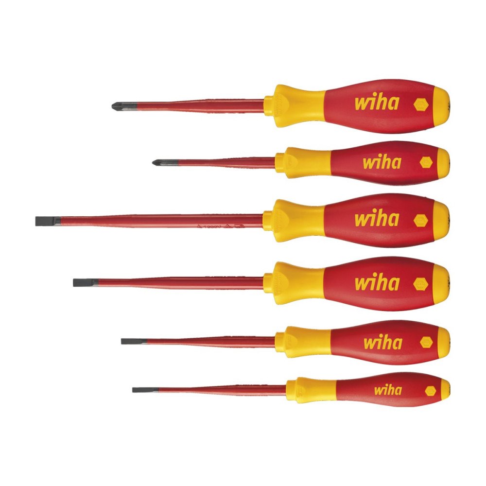 Wiha Wiha SoftFinish electric slimFix 3201 - skruvmejseluppsättning - 6 delar