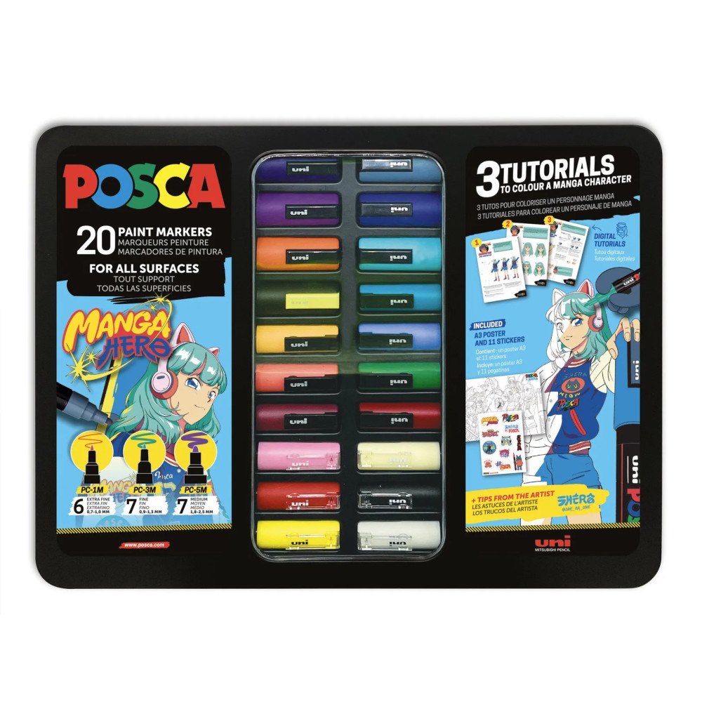 POSCA POSCA Metall Tinæske