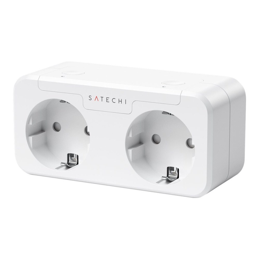 Satechi Satechi Dual Smart Outlet - smart kontakt - Wi-Fi - vit