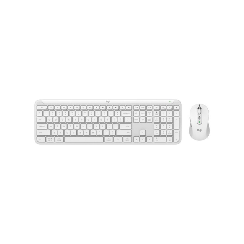 Logitech Logitech Signature Slim Combo MK950 - sats med tangentbord och mus - QWERTY - Nordisk - offwhite Inmatningsenhet