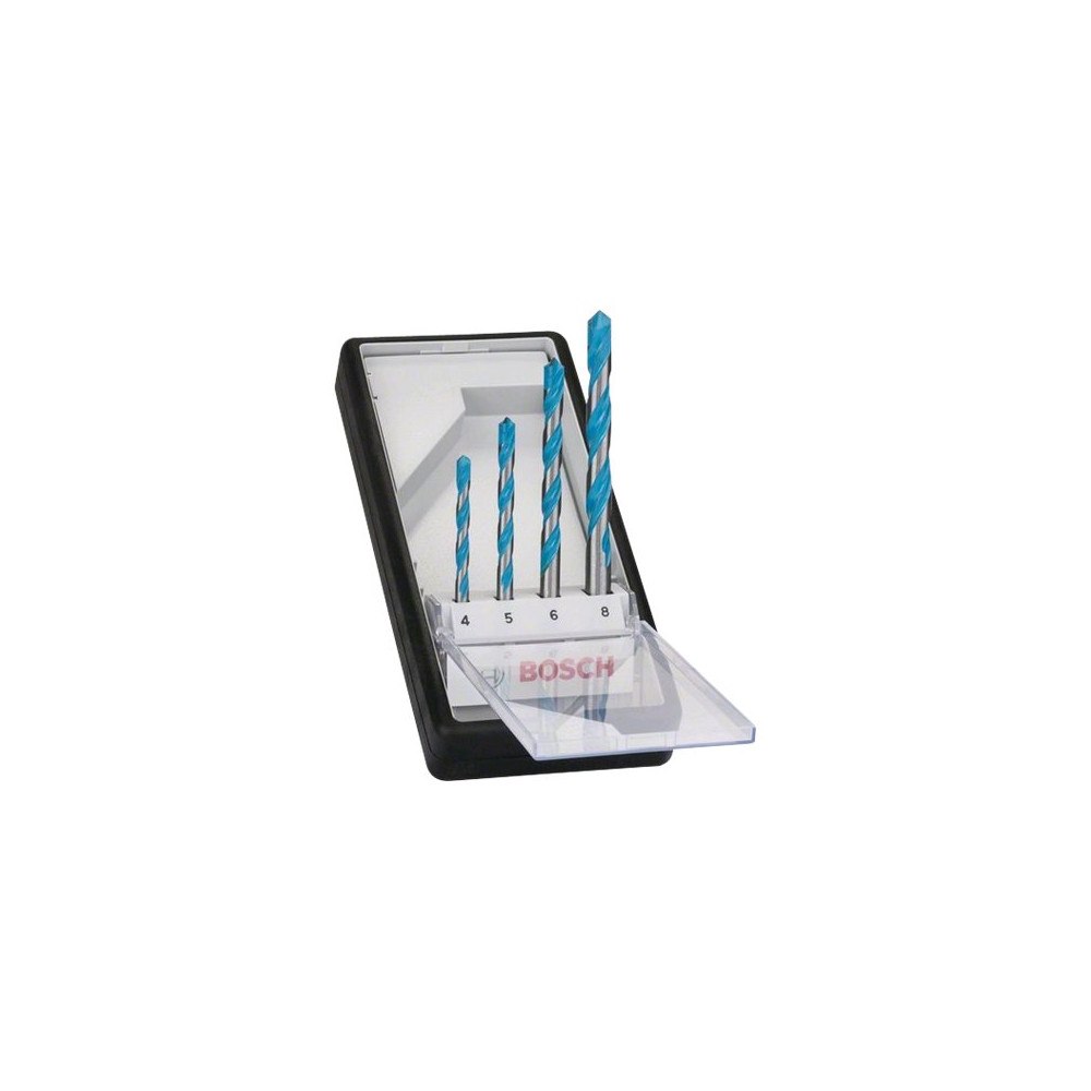 Bosch Group Bosch Robust Line CYL-9 Multi Construction - borrsats - för flera funktioner - 4 delar