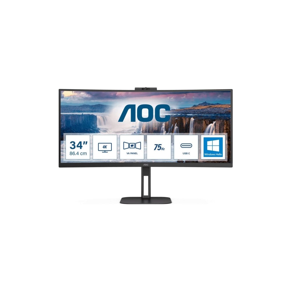 AOC AOC V5 CU34V5CW, 86,4 cm (34"), 3440 x 1440 pixlar, Wide Qua...