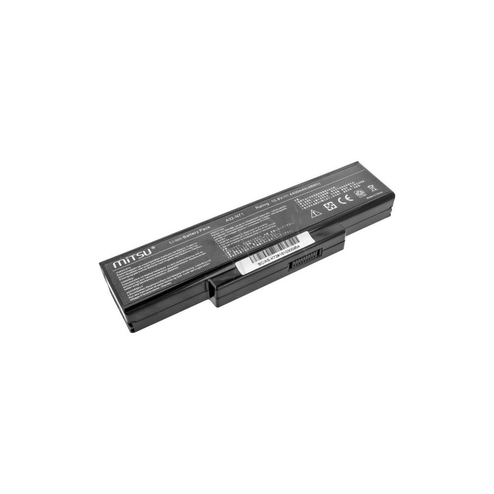 MITSU Battery for Asus K72, K73, N73, X77 4400 mAh (48 Wh) 10.8